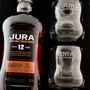 Coffret whisky Jura 12 ans + 2 verres
