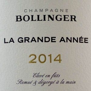Champagne Bollinger Grande Anne Brut 2014