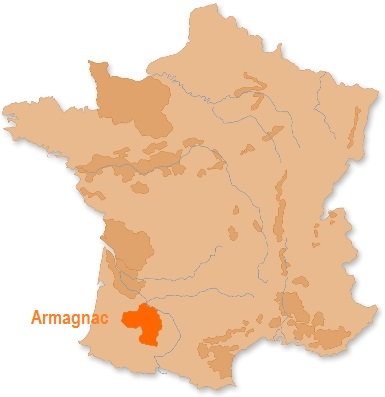 Carte France Armagnac
