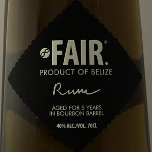 Rhum Belize Fair Ft de Bourbon 5 ans 40% 