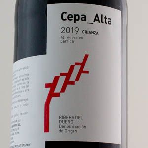 Espagne Ribera del Douro Cepa Alta 2019 Rouge 