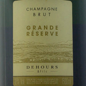 Champagne Dehours Grande Rserve Brut 150 cl