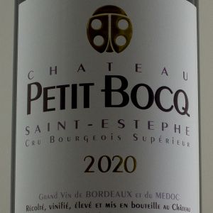 Saint Estphe Chateau Petit Bocq 2020