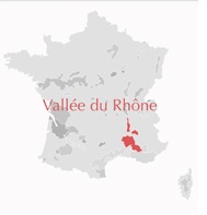 Carte Vallée du Rhne France