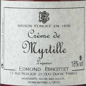 Crème de Myrtille Briottet