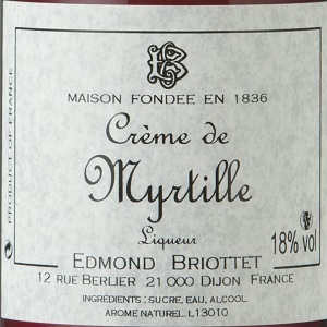 Crme de Myrtille Briottet