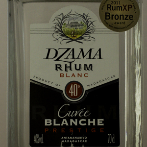 Rhum Madagascar Dzama Cuvée Blanche Prestige 40%