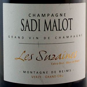 Champagne Sadi Malot "Les Suzaines" Extra Brut Grand Cru