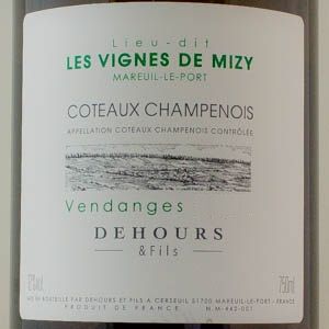 Côteaux Champenois Champagne Dehours 2018 Blanc  