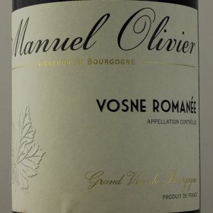 Vosne RomanéeDomaine Manuel Olivier 2020 Rouge