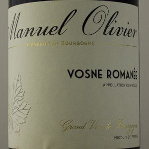 Vosne RomaneDomaine Manuel Olivier 2020 Rouge