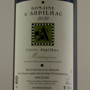 Languedoc Montpeyroux Domaine D'Aupilhac Cuvée Aupilhac 2020 Rouge