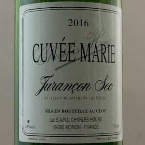 Jurançon Sec Cuvée Marie 2016 
