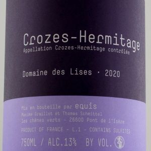 Crozes Hermitage Domaine des Lises 2020 Rouge
