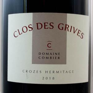 Crozes Hermitage Laurent Combier Clos des Grives rouge 2018 150cl