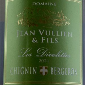 Chignin Bergeron Domaine Jean Vullien 2021 Blanc 