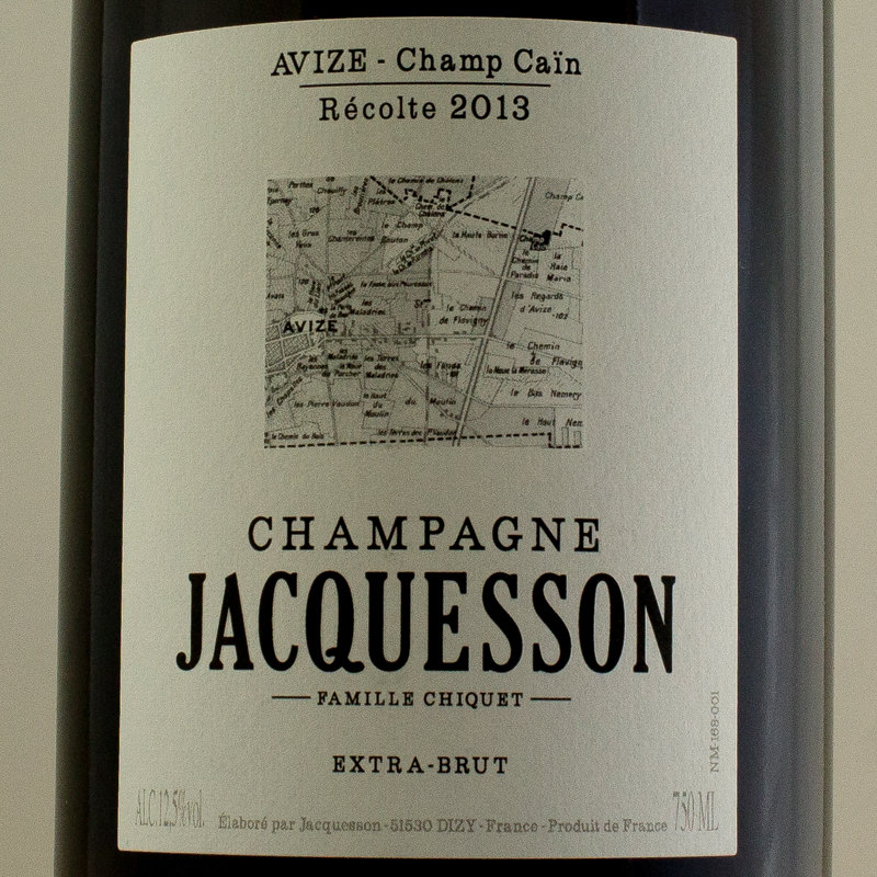 Champagne Jacquesson Avize Champ Caïn 2013