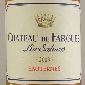 Sauternes Chateau de Fargues 2003