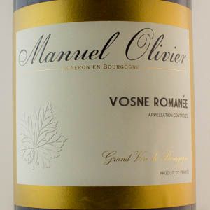 Vosne Romanée Domaine Manuel Olivier 2019 Rouge