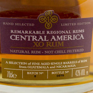 Rhum Amérique Centrale Rum & Cane Central America XO 43% 