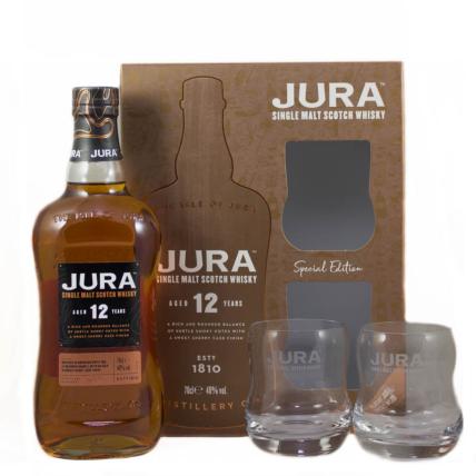 Coffret whisky Jura 12 ans + 2 verres