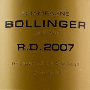 Champagne Bollinger R.D.2007 Extra-Brut
