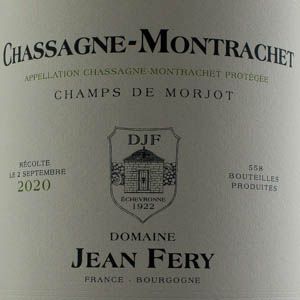 Chassagne Montrachet Jean Féry Champs de Morjot 2020 Blanc