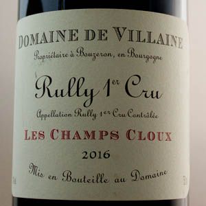 Rully Premier Cru Les Champs Cloux Domaine De Villaine 2016 Rouge