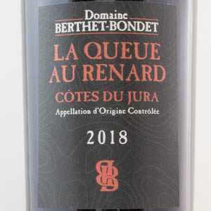 Côtes du Jura La Queue Au Renard 2018 rouge Berthet Bondet 