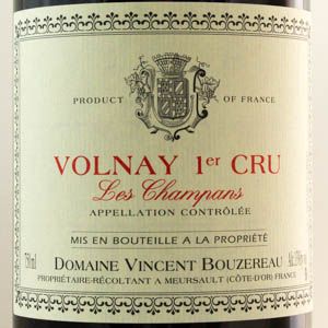 Volnay 1er Cru Les Champans Domaine Bouzereau 2017 Rouge 