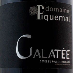 Côtes du Roussillon Piquemal Galatée 2022 Rouge