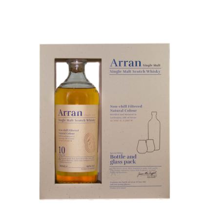 Whisky Arran 10 ans Single Malt Coffret 2 verres
