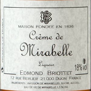 Crème de Mirabelle Briottet