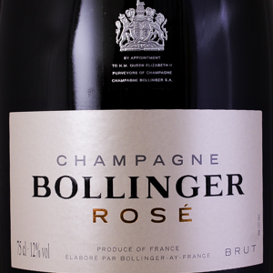 Champagne Bollinger Ros avec tui 