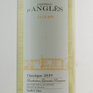 Château d'Anglès La Clape Classique 2019 Blanc