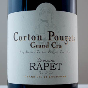 Corton Pougets Domaine Rapet 2018 Grand Cru 