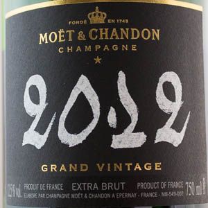 Champagne Moet&Chandon Millésimé 2012 75 cl