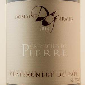 Chateauneuf du Pape Giraud Grenaches Pierre 2014 Rouge 