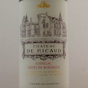Cadillac Côtes de Bordeaux Chateau de Ricaud 2016 Rouge 150 cl