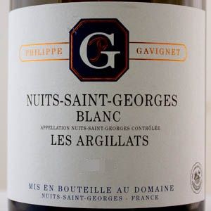 Nuits St Georges Domaine Gavignet Les Argillats 2021 Blanc 