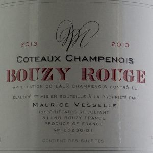 Coteaux Champenois Maurice Vesselle Bouzy 2013 Rouge