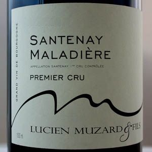 Santenay1er Cru Maladière Lucien Muzard 2021 Rouge 150cl