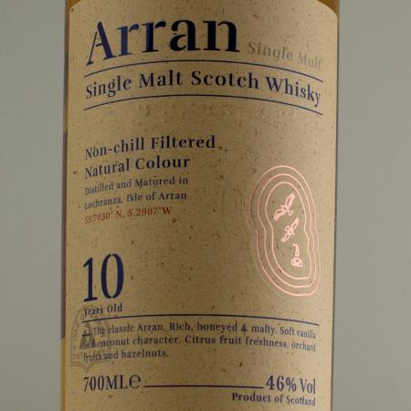 Whisky Ecosse Arran 10 ans Single Malt 46%