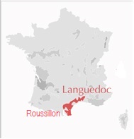 Carte Languedoc Roussillon France