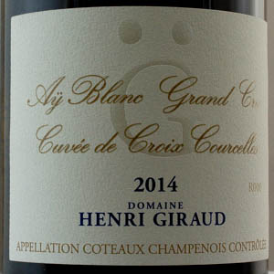 Coteaux Champenois blanc Giraud Croix de Courcelles 2014 