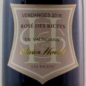 Rosé des Riceys Olivier Horiot En Valingrain 2016