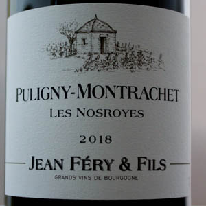Puligny Montrachet - Jean Féry Les Nosroyes 2018 Blanc 