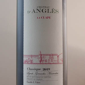 Chteau d'Angls La Clape Classique 2019 Rouge 