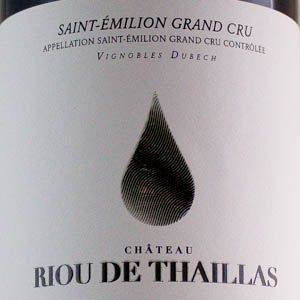 Château Riou Thaillas - Saint Emilion Grand Cru 2020