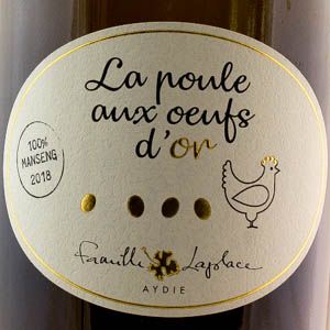 Vin de France Famille Laplace La poule aux oeufs d'or blanc